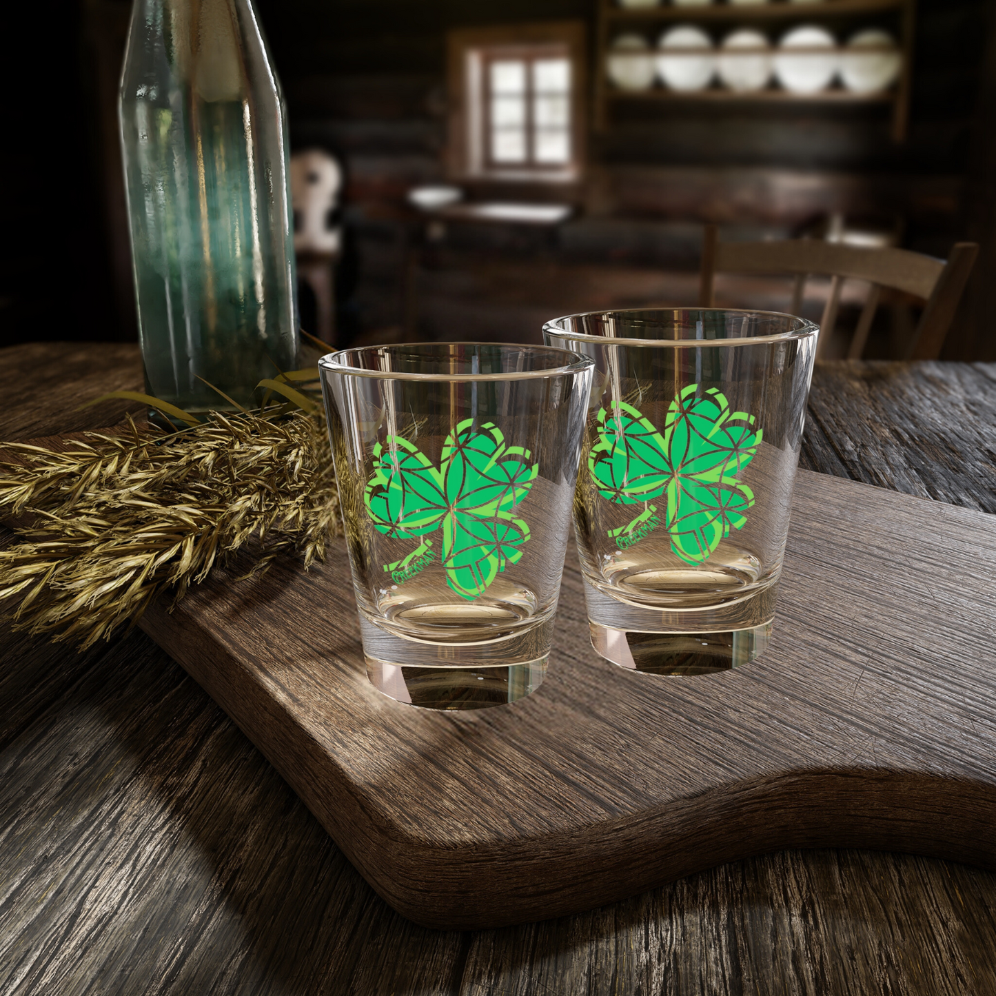 Kevin Creekman Shamrock Shot Glass