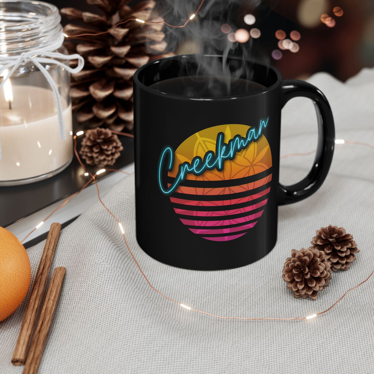 Retro Creekman Logo Mug