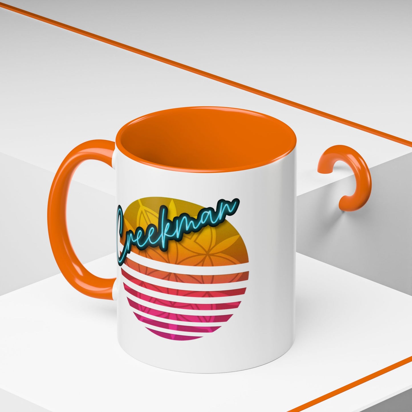 Retro Creekman Logo Mug
