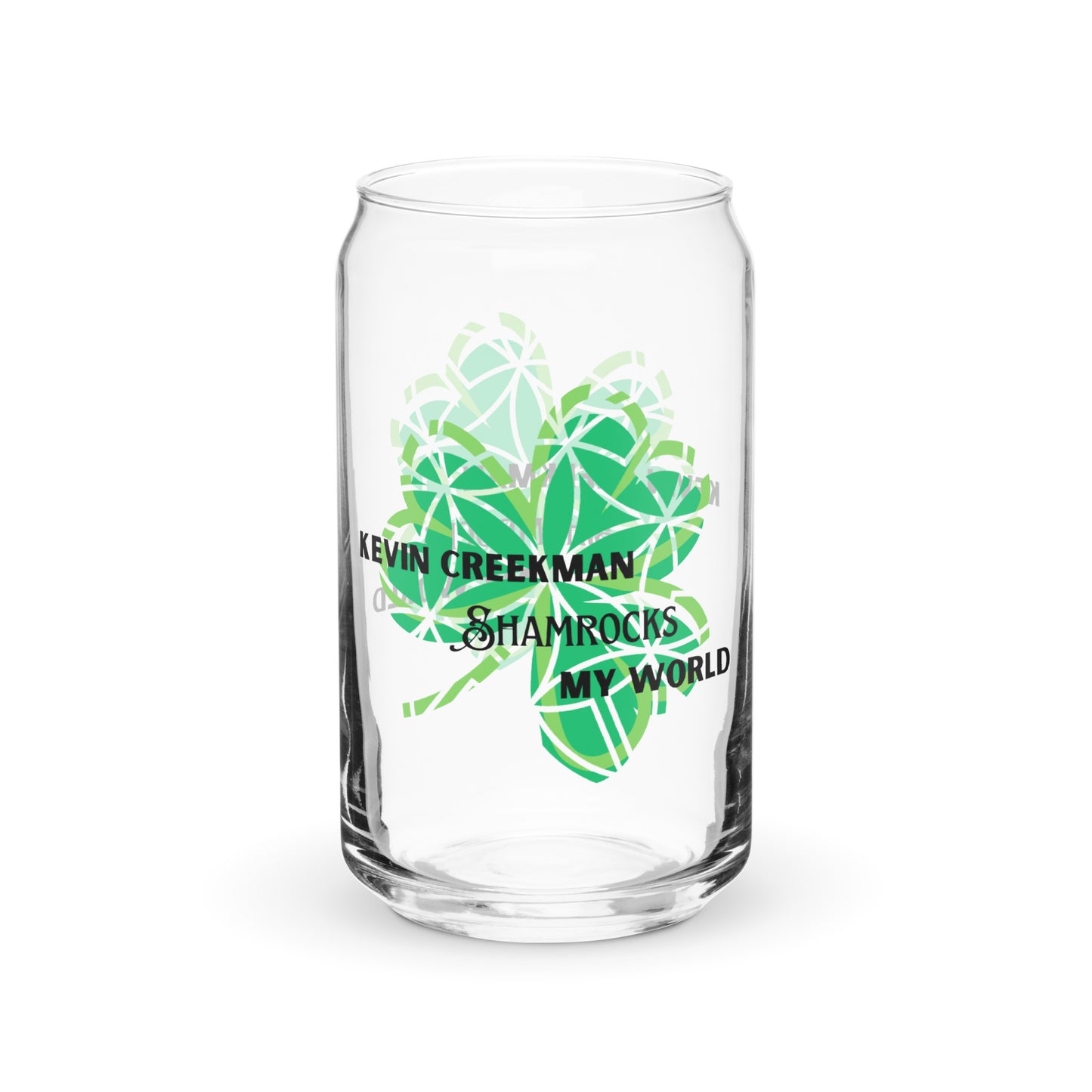 Creekman St. Patrick's Day Can-shaped Glass